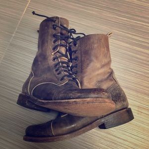 Freebird Woman’s Combat Boot - Vintage Black